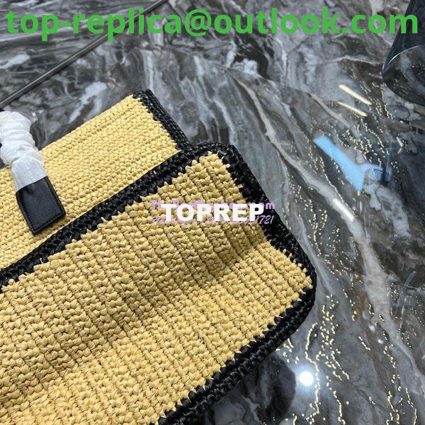 Replica YSL Saint Laurent Rive Gauche Tote Bag In Raffia And Leather 685742 11 Replica YSL Saint Laurent Rive Gauche Tote Bag In Raffia And Leather 685742 11