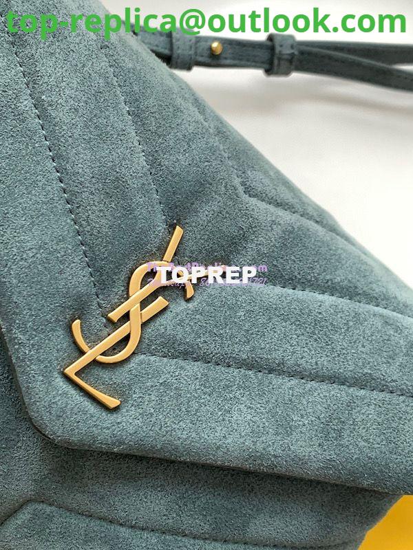 Replica YSL Saint Laurent Loulou Toy Bag In Suede And Quilted Leather 678401 Algae 4 Replica YSL Saint Laurent Loulou Toy Bag In Suede And Quilted Leather 678401 Algae 4