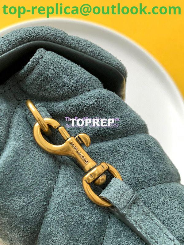 Replica YSL Saint Laurent Loulou Toy Bag In Suede And Quilted Leather 678401 Algae 5 Replica YSL Saint Laurent Loulou Toy Bag In Suede And Quilted Leather 678401 Algae 5