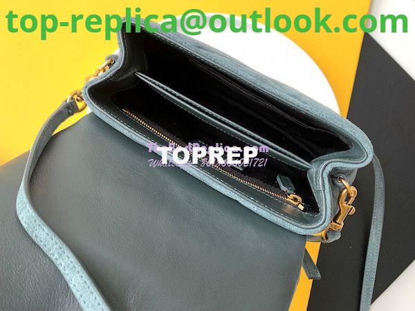 Replica YSL Saint Laurent Loulou Toy Bag In Suede And Quilted Leather 678401 Algae 7 Replica YSL Saint Laurent Loulou Toy Bag In Suede And Quilted Leather 678401 Algae 7