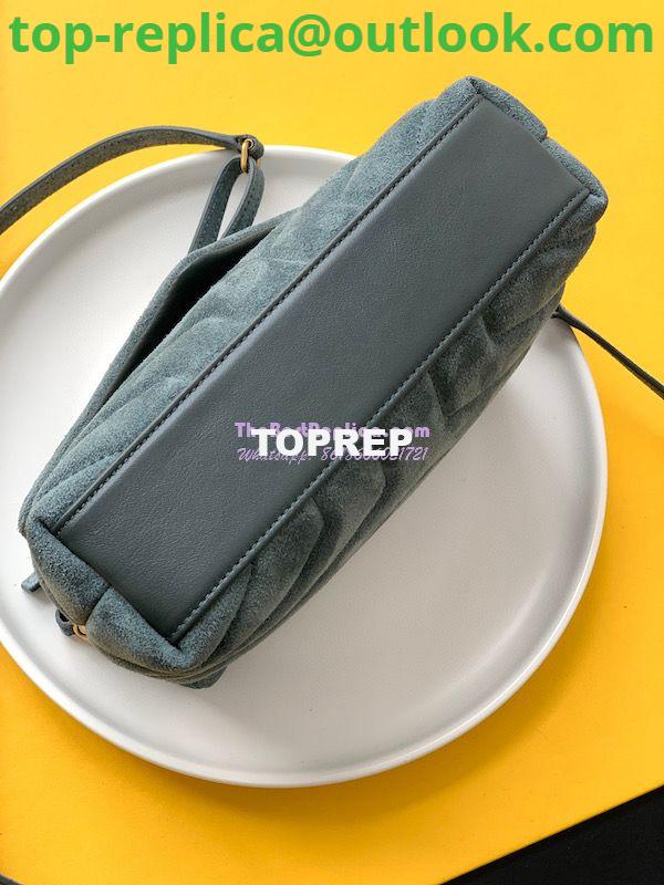 Replica YSL Saint Laurent Loulou Toy Bag In Suede And Quilted Leather 678401 Algae 10 Replica YSL Saint Laurent Loulou Toy Bag In Suede And Quilted Leather 678401 Algae 10