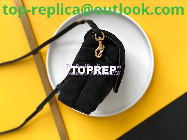 Replica YSL Saint Laurent Loulou Toy Bag In Suede And Quilted Leather 678401 Black 3 Replica YSL Saint Laurent Loulou Toy Bag In Suede And Quilted Leather 678401 Black 3