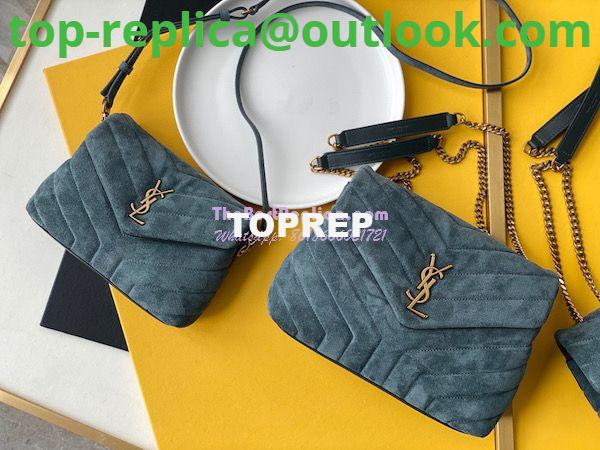 Replica YSL Saint Laurent LouLou Medium Bag in Y-Quilted Suede 5749461 Algae 2 Replica YSL Saint Laurent LouLou Medium Bag in Y-Quilted Suede 5749461 Algae 2