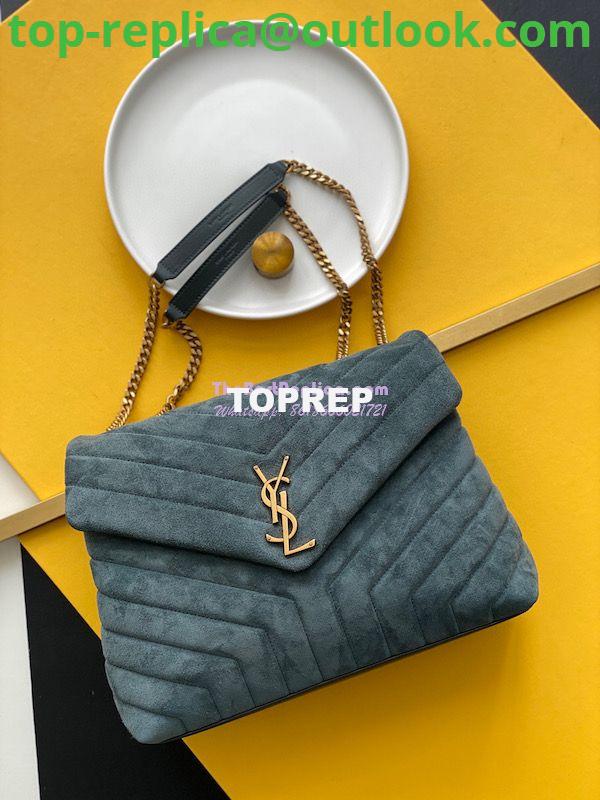 Replica YSL Saint Laurent LouLou Medium Bag in Y-Quilted Suede 5749461 Algae 3 Replica YSL Saint Laurent LouLou Medium Bag in Y-Quilted Suede 5749461 Algae 3