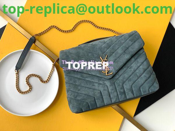 Replica YSL Saint Laurent LouLou Medium Bag in Y-Quilted Suede 5749461 Algae 4 Replica YSL Saint Laurent LouLou Medium Bag in Y-Quilted Suede 5749461 Algae 4