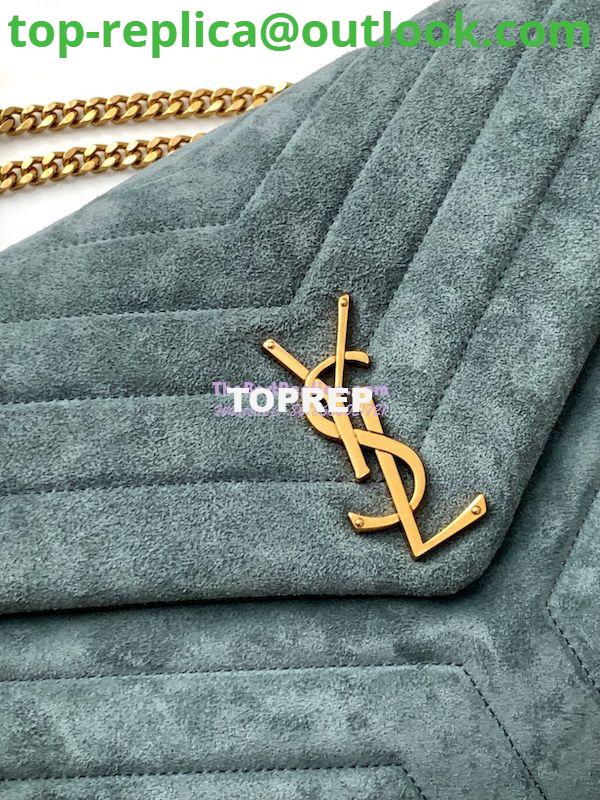 Replica YSL Saint Laurent LouLou Medium Bag in Y-Quilted Suede 5749461 Algae 6 Replica YSL Saint Laurent LouLou Medium Bag in Y-Quilted Suede 5749461 Algae 6