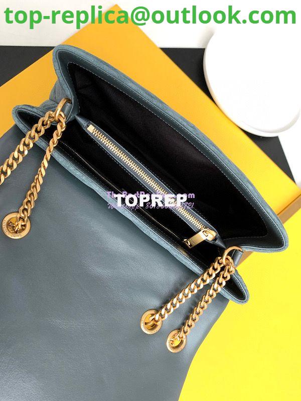 Replica YSL Saint Laurent LouLou Medium Bag in Y-Quilted Suede 5749461 Algae 9 Replica YSL Saint Laurent LouLou Medium Bag in Y-Quilted Suede 5749461 Algae 9
