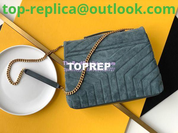Replica YSL Saint Laurent LouLou Medium Bag in Y-Quilted Suede 5749461 Algae 11 Replica YSL Saint Laurent LouLou Medium Bag in Y-Quilted Suede 5749461 Algae 11