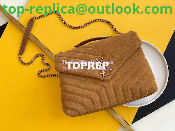 Replica YSL Saint Laurent LouLou Medium Bag in Y-Quilted Suede 5749461 Cinnamon 4 Replica YSL Saint Laurent LouLou Medium Bag in Y-Quilted Suede 5749461 Cinnamon 4