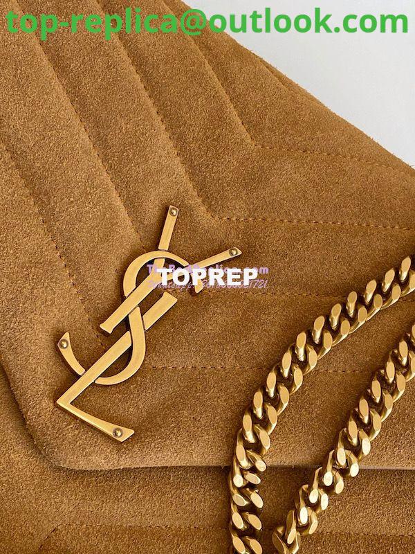 Replica YSL Saint Laurent LouLou Medium Bag in Y-Quilted Suede 5749461 Cinnamon 6 Replica YSL Saint Laurent LouLou Medium Bag in Y-Quilted Suede 5749461 Cinnamon 6