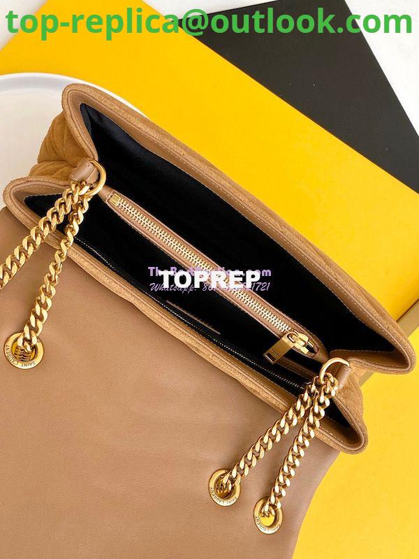 Replica YSL Saint Laurent LouLou Medium Bag in Y-Quilted Suede 5749461 Cinnamon 9 Replica YSL Saint Laurent LouLou Medium Bag in Y-Quilted Suede 5749461 Cinnamon 9