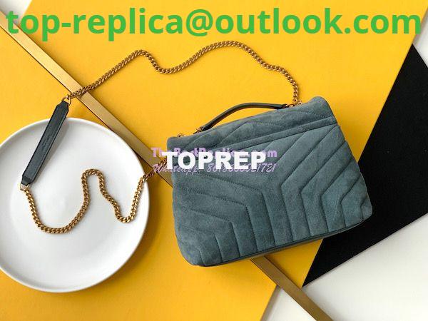 Replica YSL Saint Laurent LouLou Small Bag in Y-Quilted Suede 4946991 Algae 9 Replica YSL Saint Laurent LouLou Small Bag in Y-Quilted Suede 4946991 Algae 9