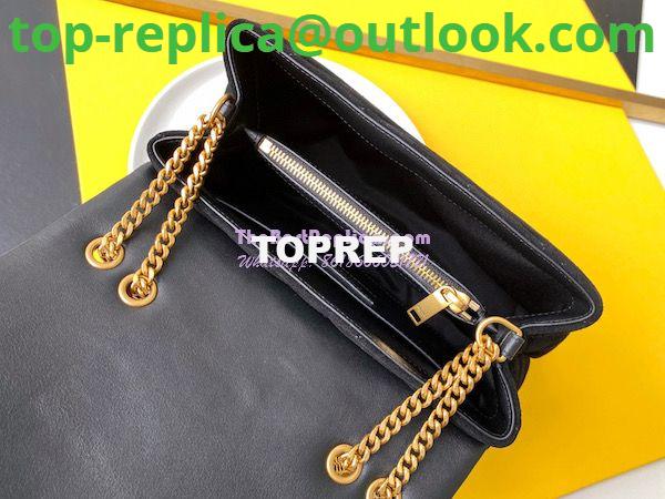 Replica YSL Saint Laurent LouLou Small Bag in Y-Quilted Suede 4946991 Black 4 Replica YSL Saint Laurent LouLou Small Bag in Y-Quilted Suede 4946991 Black 4