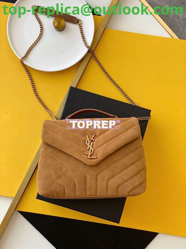Replica YSL Saint Laurent LouLou Small Bag in Y-Quilted Suede 4946991 Cinnamon Replica YSL Saint Laurent LouLou Small Bag in Y-Quilted Suede 4946991 Cinnamon