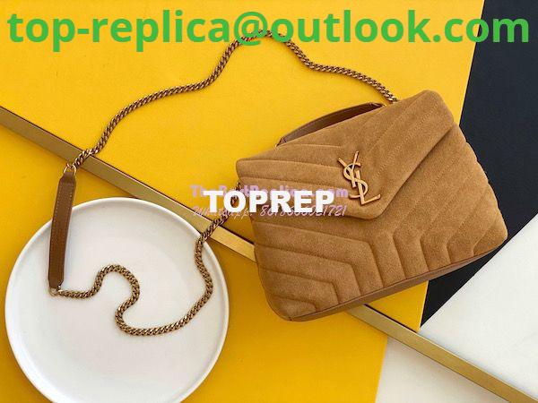 Replica YSL Saint Laurent LouLou Small Bag in Y-Quilted Suede 4946991 Cinnamon 2 Replica YSL Saint Laurent LouLou Small Bag in Y-Quilted Suede 4946991 Cinnamon 2