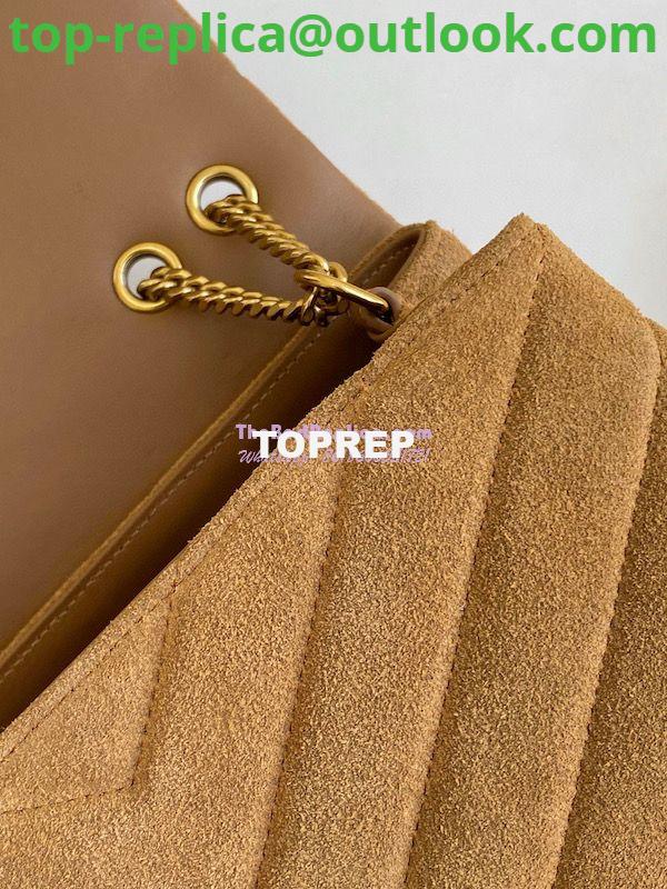 Replica YSL Saint Laurent LouLou Small Bag in Y-Quilted Suede 4946991 Cinnamon 6 Replica YSL Saint Laurent LouLou Small Bag in Y-Quilted Suede 4946991 Cinnamon 6