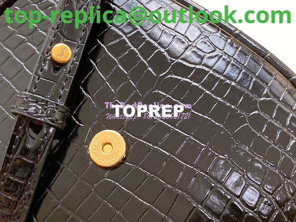 Replica YSL Saint Laurent Kaia Small Satchel In Shiny Crocodile-Embossed Leather 619740 6 Replica YSL Saint Laurent Kaia Small Satchel In Shiny Crocodile-Embossed Leather 619740 6