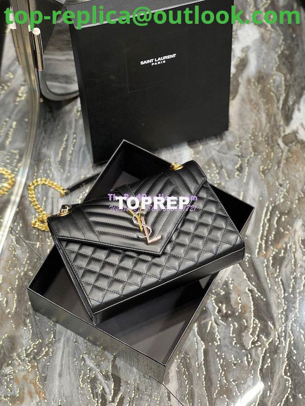 Replica Saint Laurent YSL Envelope Medium Bag In Supple Matelassé Leather 600185 Black Tri-Tone Logo 8 Replica Saint Laurent YSL Envelope Medium Bag In Supple Matelassé Leather 600185 Black Tri-Tone Logo 8