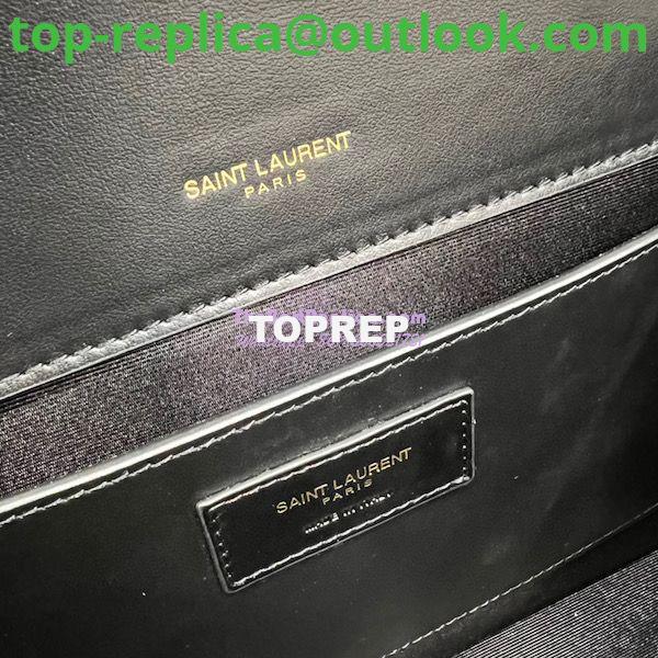Replica Saint Laurent YSL Envelope Medium Bag In Supple Matelassé Leather 600185 Black Tri-Tone Logo 10 Replica Saint Laurent YSL Envelope Medium Bag In Supple Matelassé Leather 600185 Black Tri-Tone Logo 10