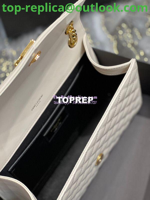 Replica Saint Laurent YSL Envelope Medium Bag In Supple Matelassé Leather 600185 Blanc 10 Replica Saint Laurent YSL Envelope Medium Bag In Supple Matelassé Leather 600185 Blanc 10
