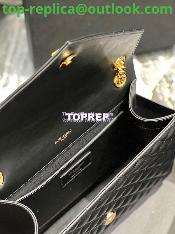 Replica Saint Laurent YSL Envelope Medium Bag In Supple Matelassé Leather 600185 Black 9 Replica Saint Laurent YSL Envelope Medium Bag In Supple Matelassé Leather 600185 Black 9