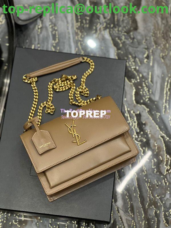 Replica YSL Saint Laurent Medium Sunset Monogram in Smooth Leather 442906 Dark Toffee 6 Replica YSL Saint Laurent Medium Sunset Monogram in Smooth Leather 442906 Dark Toffee 6