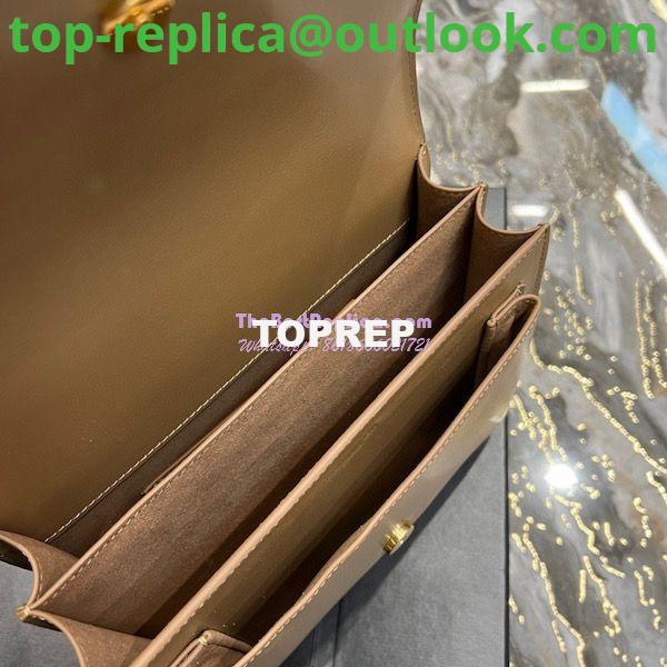 Replica YSL Saint Laurent Medium Sunset Monogram in Smooth Leather 442906 Dark Toffee 7 Replica YSL Saint Laurent Medium Sunset Monogram in Smooth Leather 442906 Dark Toffee 7