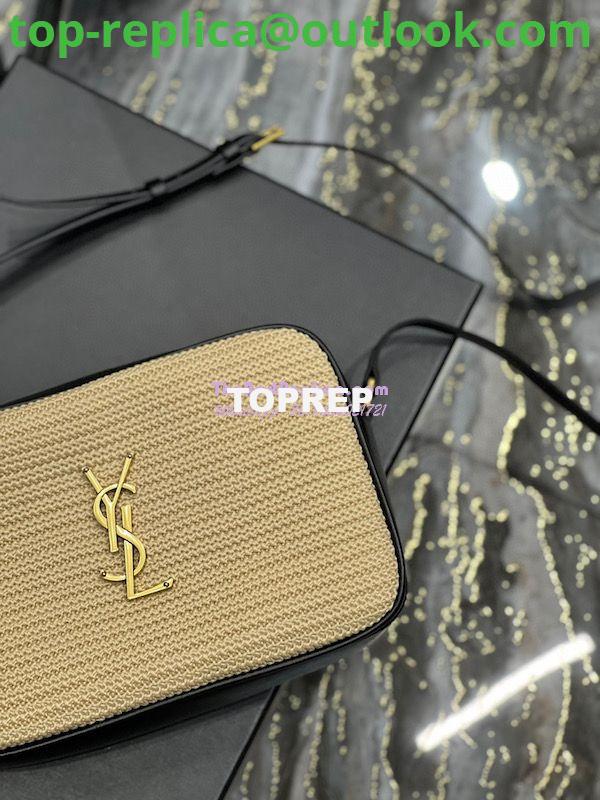 Replica YSL Saint Laurent Lou Camera Bag In Raffia And Smooth Leather 6125429 Natural 3 Replica YSL Saint Laurent Lou Camera Bag In Raffia And Smooth Leather 6125429 Natural 3