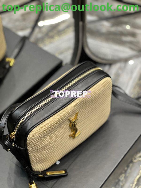 Replica YSL Saint Laurent Lou Camera Bag In Raffia And Smooth Leather 6125429 Natural 4 Replica YSL Saint Laurent Lou Camera Bag In Raffia And Smooth Leather 6125429 Natural 4