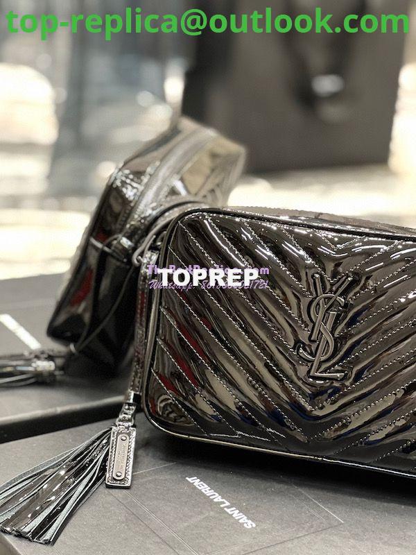 Replica YSL Saint Laurent Lou Camera Bag In Quilted Glossy Patent Leather 520534 Black 3 Replica YSL Saint Laurent Lou Camera Bag In Quilted Glossy Patent Leather 520534 Black 3