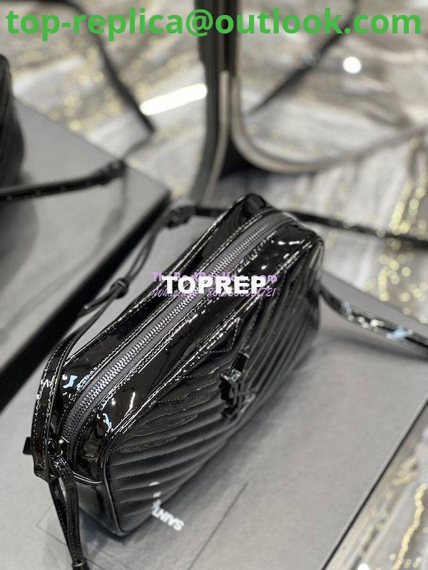 Replica YSL Saint Laurent Lou Camera Bag In Quilted Glossy Patent Leather 520534 Black 4 Replica YSL Saint Laurent Lou Camera Bag In Quilted Glossy Patent Leather 520534 Black 4