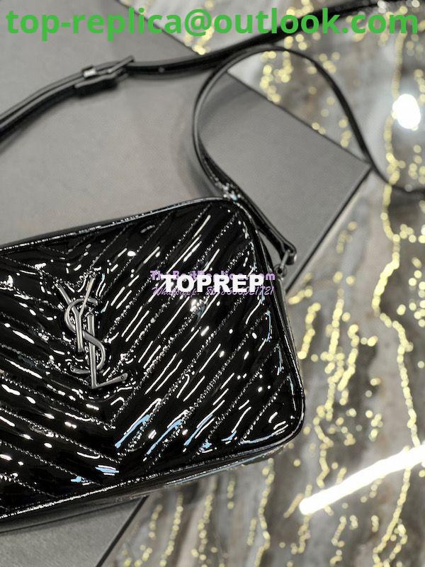 Replica YSL Saint Laurent Lou Camera Bag In Quilted Glossy Patent Leather 520534 Black 6 Replica YSL Saint Laurent Lou Camera Bag In Quilted Glossy Patent Leather 520534 Black 6