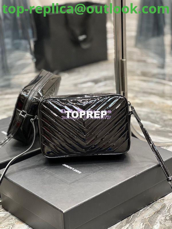 Replica YSL Saint Laurent Lou Camera Bag In Quilted Glossy Patent Leather 520534 Black 8 Replica YSL Saint Laurent Lou Camera Bag In Quilted Glossy Patent Leather 520534 Black 8