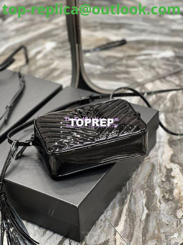 Replica YSL Saint Laurent Lou Camera Bag In Quilted Glossy Patent Leather 520534 Black 9 Replica YSL Saint Laurent Lou Camera Bag In Quilted Glossy Patent Leather 520534 Black 9