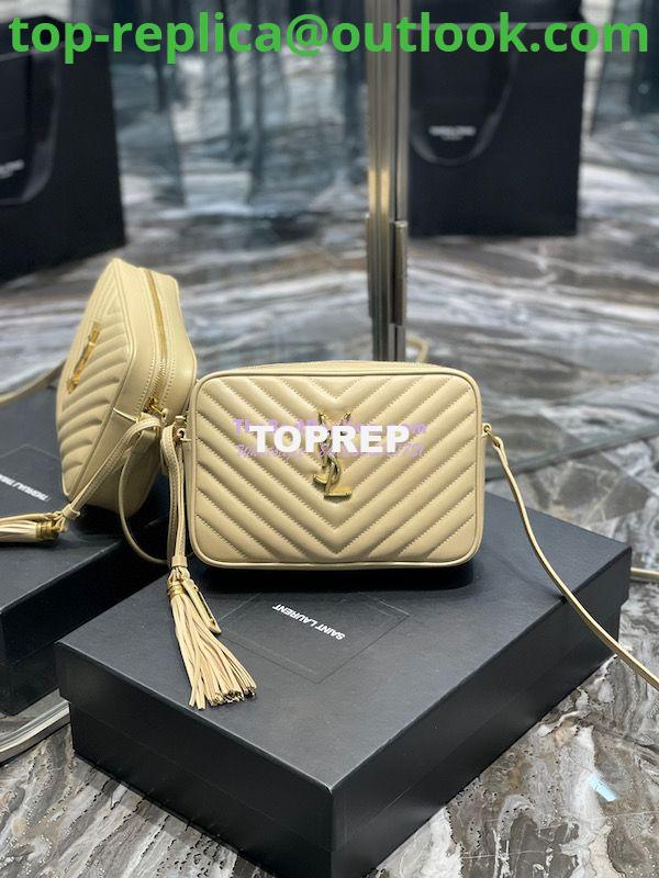 Replica YSL Saint Laurent Lou Camera Bag In Supple Quilted Leather 520534 Beige Replica YSL Saint Laurent Lou Camera Bag In Supple Quilted Leather 520534 Beige