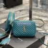 Replica YSL Saint Laurent Lou Camera Bag In Supple Quilted Leather 520534 Storm 11