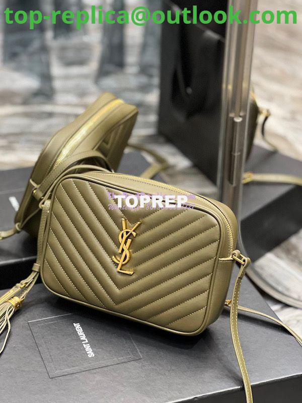 Replica YSL Saint Laurent Lou Camera Bag In Supple Quilted Leather 520534 Khaki 2 Replica YSL Saint Laurent Lou Camera Bag In Supple Quilted Leather 520534 Khaki 2