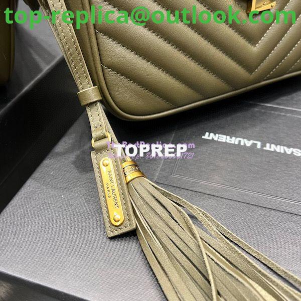 Replica YSL Saint Laurent Lou Camera Bag In Supple Quilted Leather 520534 Khaki 6 Replica YSL Saint Laurent Lou Camera Bag In Supple Quilted Leather 520534 Khaki 6