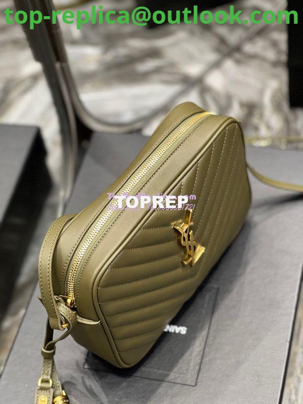 Replica YSL Saint Laurent Lou Camera Bag In Supple Quilted Leather 520534 Khaki 7 Replica YSL Saint Laurent Lou Camera Bag In Supple Quilted Leather 520534 Khaki 7