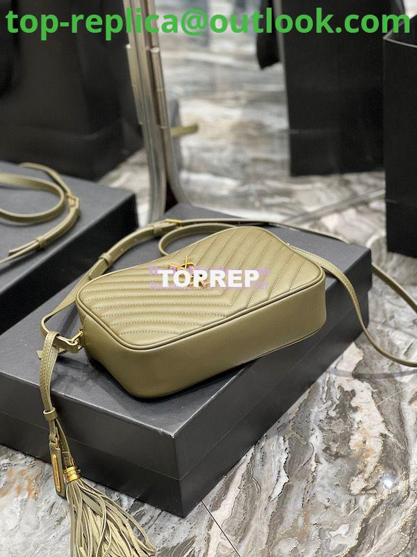Replica YSL Saint Laurent Lou Camera Bag In Supple Quilted Leather 520534 Khaki 9 Replica YSL Saint Laurent Lou Camera Bag In Supple Quilted Leather 520534 Khaki 9