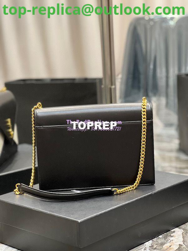 Replica YSL Saint Laurent Gaby Chain Bag In Quilted Vintage Lambskin 668864 Black Blanc 6 Replica YSL Saint Laurent Gaby Chain Bag In Quilted Vintage Lambskin 668864 Black Blanc 6