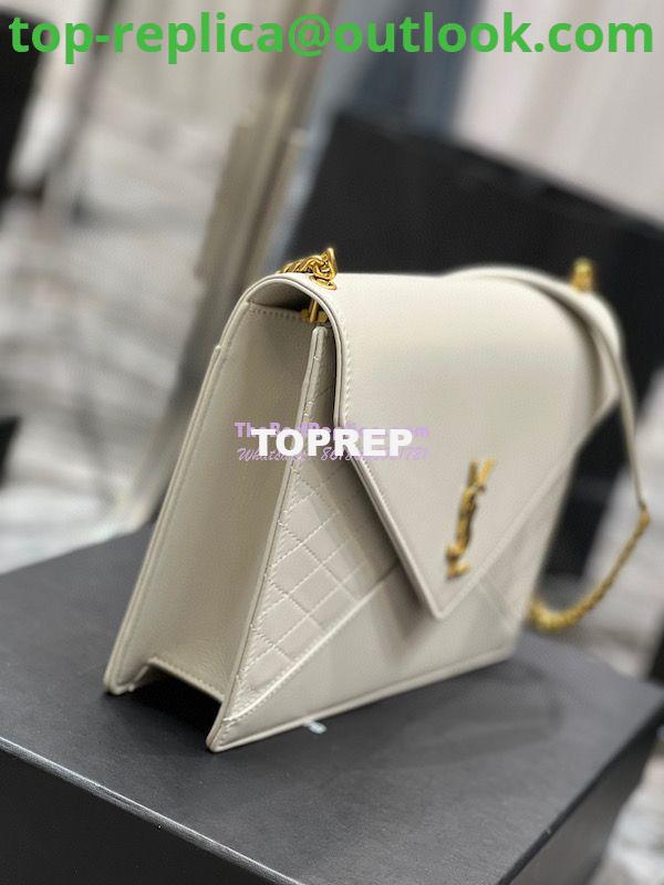Replica YSL Saint Laurent Gaby Chain Bag In Quilted Lambskin 668864 Blanc 4 Replica YSL Saint Laurent Gaby Chain Bag In Quilted Lambskin 668864 Blanc 4