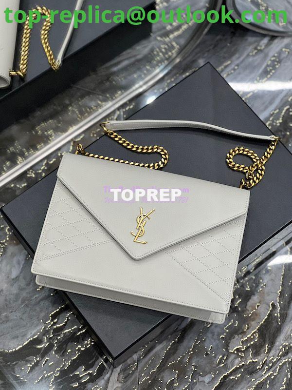 Replica YSL Saint Laurent Gaby Chain Bag In Quilted Lambskin 668864 Blanc 5 Replica YSL Saint Laurent Gaby Chain Bag In Quilted Lambskin 668864 Blanc 5