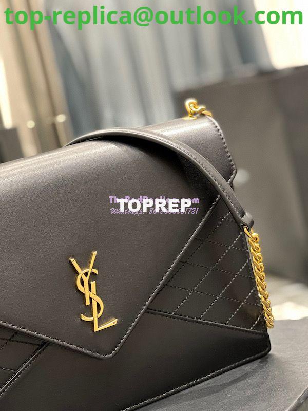 Replica YSL Saint Laurent Gaby Chain Bag In Quilted Lambskin 668864 Black 3 Replica YSL Saint Laurent Gaby Chain Bag In Quilted Lambskin 668864 Black 3