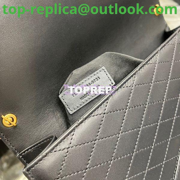 Replica YSL Saint Laurent Gaby Chain Bag In Quilted Lambskin 668864 Black 10 Replica YSL Saint Laurent Gaby Chain Bag In Quilted Lambskin 668864 Black 10