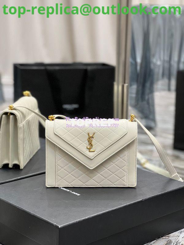 Replica YSL Saint Laurent Gaby Mini Satchel In Quilted Lambskin 685574 Blanc Replica YSL Saint Laurent Gaby Mini Satchel In Quilted Lambskin 685574 Blanc