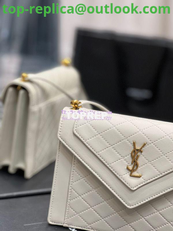 Replica YSL Saint Laurent Gaby Mini Satchel In Quilted Lambskin 685574 Blanc 4 Replica YSL Saint Laurent Gaby Mini Satchel In Quilted Lambskin 685574 Blanc 4