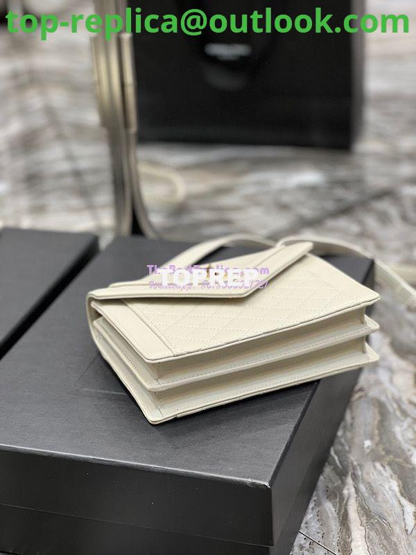 Replica YSL Saint Laurent Gaby Mini Satchel In Quilted Lambskin 685574 Blanc 9 Replica YSL Saint Laurent Gaby Mini Satchel In Quilted Lambskin 685574 Blanc 9