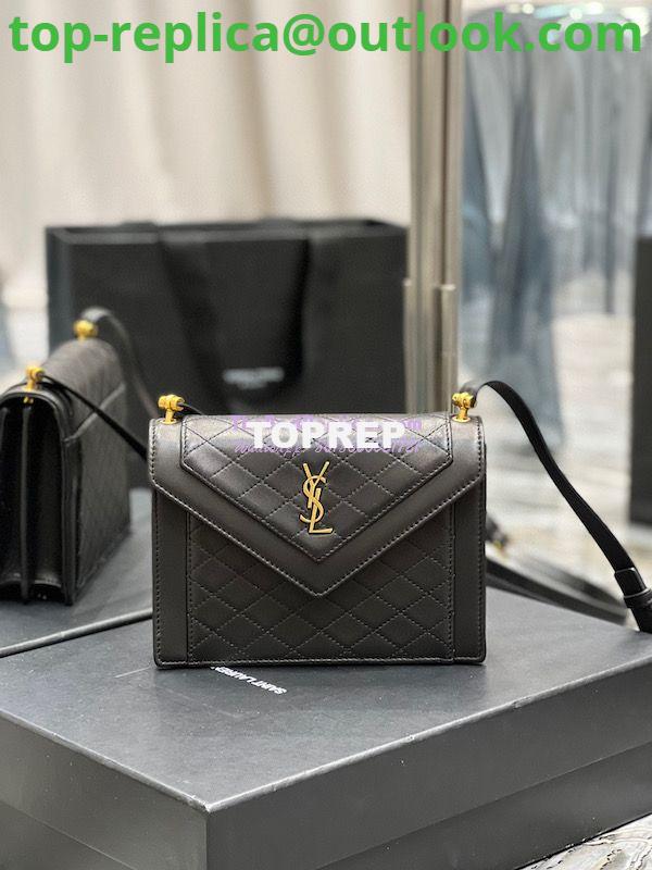 Replica YSL Saint Laurent Gaby Mini Satchel In Quilted Lambskin 685574 Black Replica YSL Saint Laurent Gaby Mini Satchel In Quilted Lambskin 685574 Black