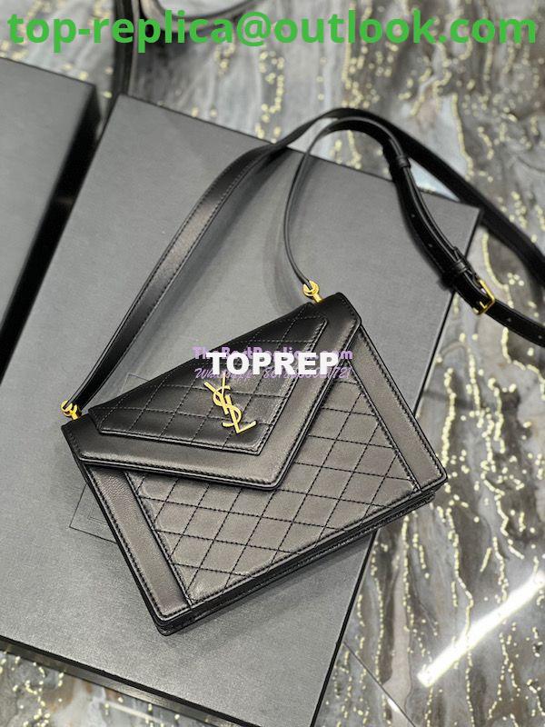 Replica YSL Saint Laurent Gaby Mini Satchel In Quilted Lambskin 685574 Black 2 Replica YSL Saint Laurent Gaby Mini Satchel In Quilted Lambskin 685574 Black 2